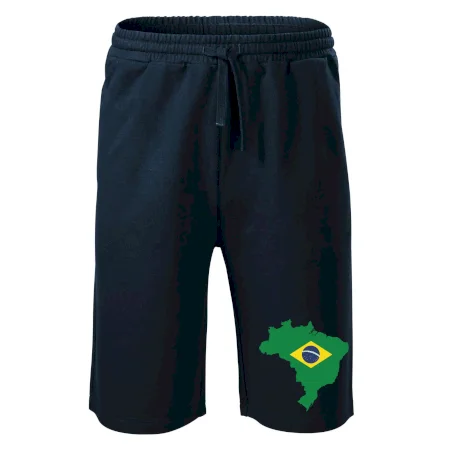 Brazília vlajka v mape