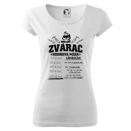 Hodinová mzda zvárač
