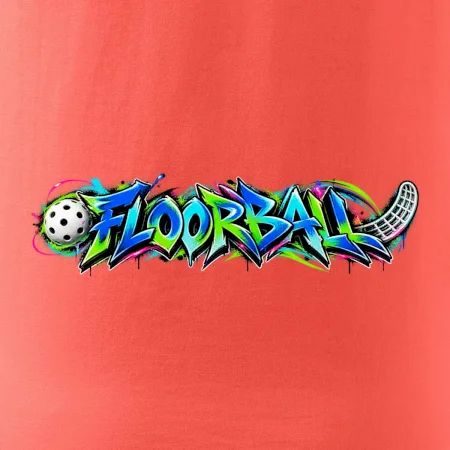 Florbalové graffiti v neonových barvách