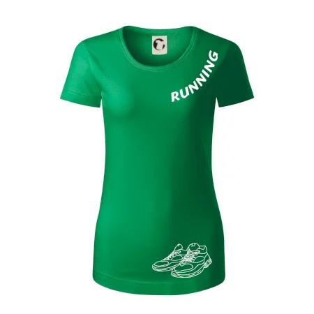 Running nápis šikmo