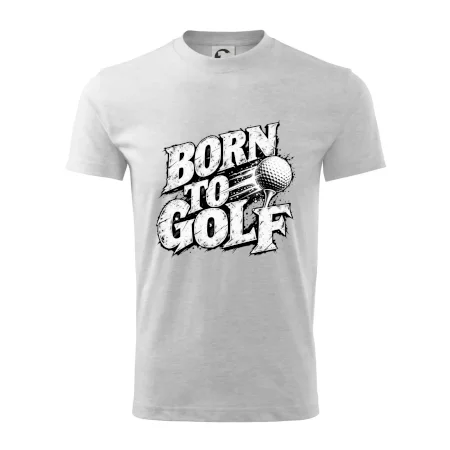 Born to golf černobílý drsný potisk