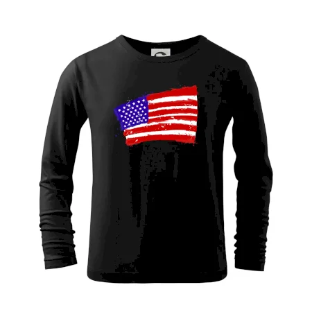 Americká vlajka ohnutá