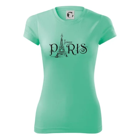Paris nápis Eiffelovka rovný