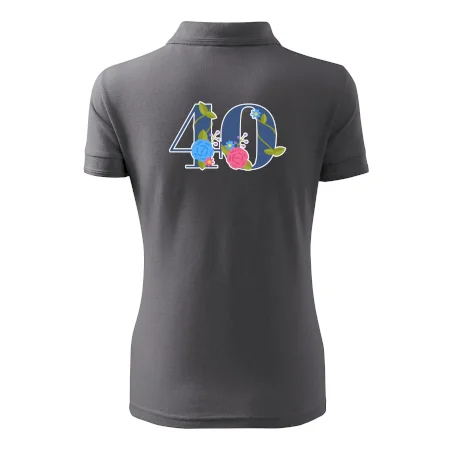 Kvetinové číslo kreslené - 40
