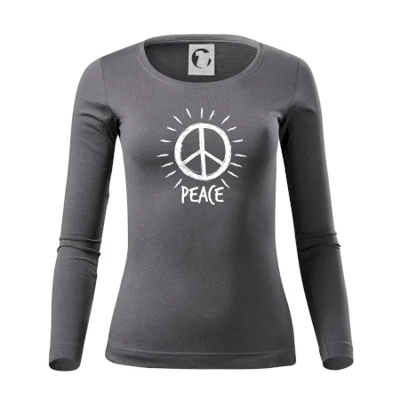 Peace symbol čiernobiely