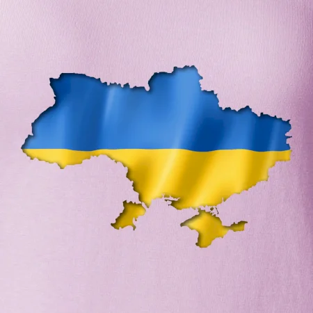 Ukrajina vlajka mapa