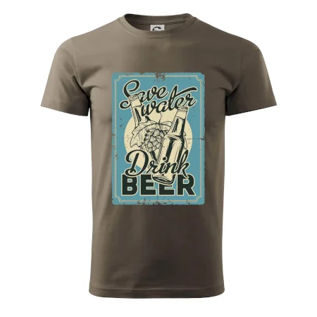 Save water drink beer poster