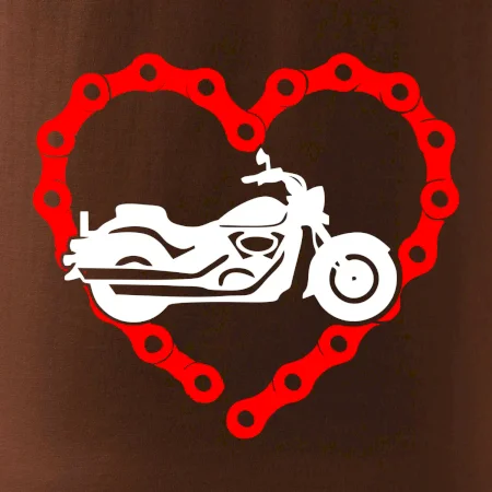 Moto srdce reťaz - chopper