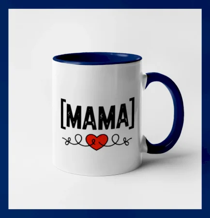 Nápis mama a srdce