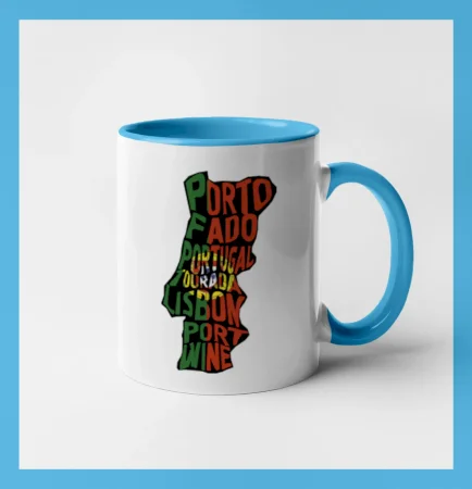 Mapy - názvy miest - Portugalsko