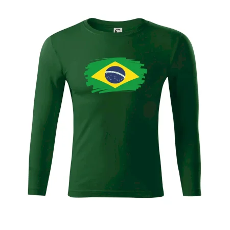 Brazília vlajka štetkou