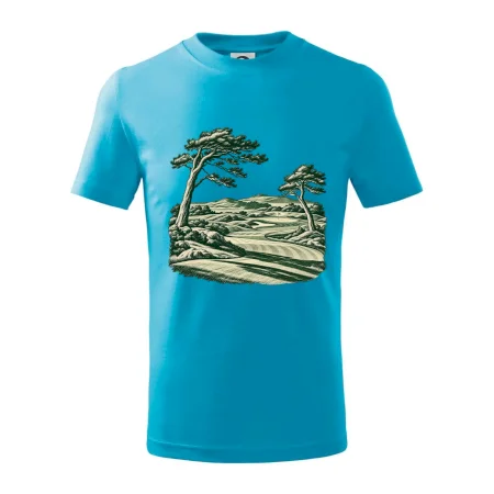 Golfové hřiště v retro rytině
