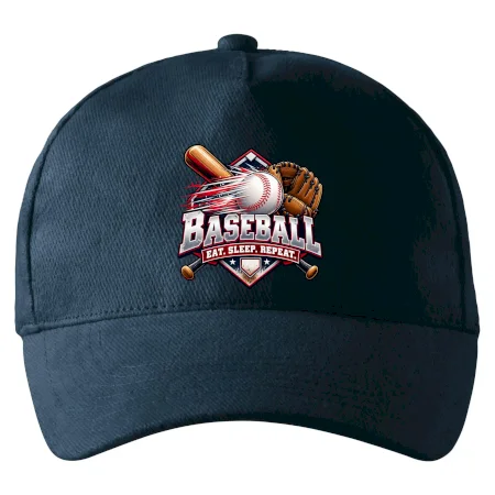 Baseballová pálka s rukavicou eat sleep repeat