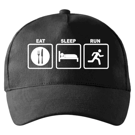 Eat sleep run štvorce