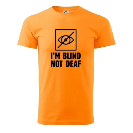 I'm blind not deaf