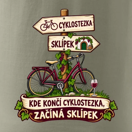 Kde končí cyklostezka, začíná sklípek