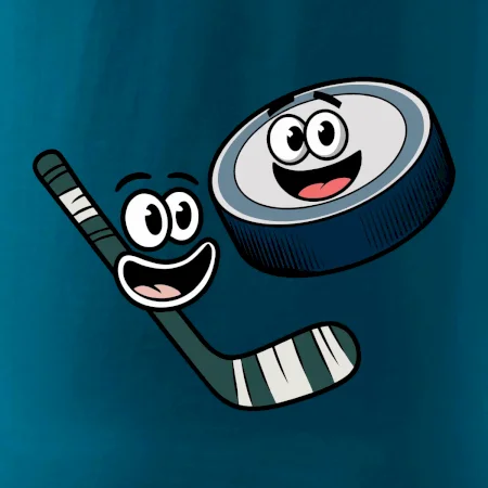 Parové tričko - Puk a hokejka