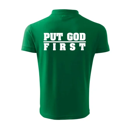 Put God first hrubý nápis