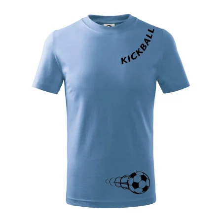 Kickball nápis šikmo