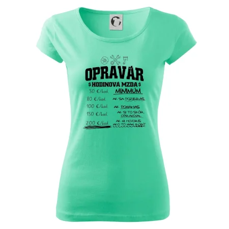 Hodinová mzda - opravár