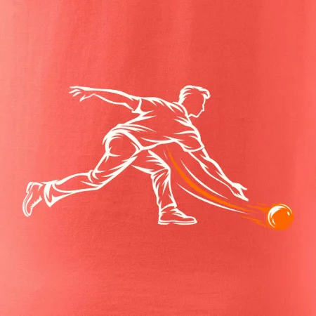 Bowling dynamická silueta hráče