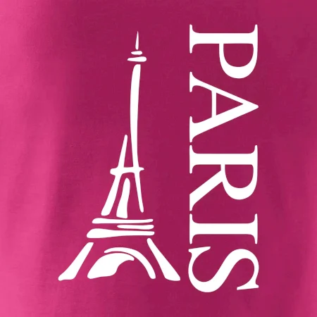 Paris nápis Eiffelovka na výšku