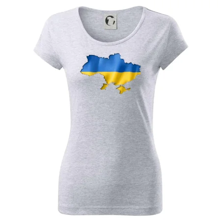 Ukrajina vlajka mapa