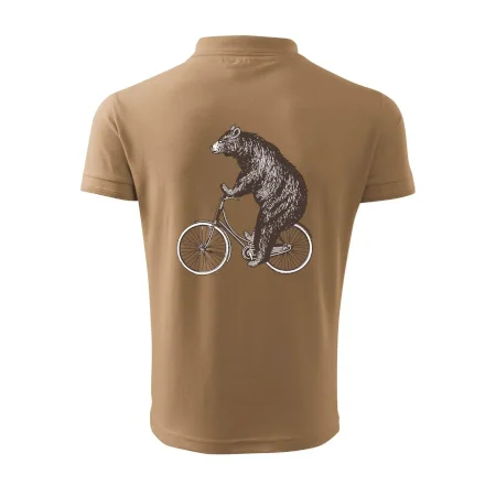 Medveď na bicykli