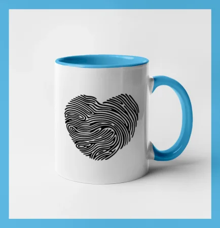 Odtlačok prsta srdce