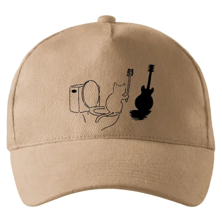Mačka a gitara WC