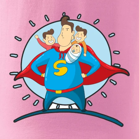 Táta superman - kluk, kluk a dítě