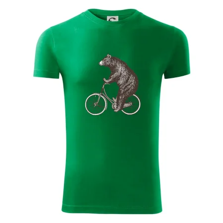 Medveď na bicykli