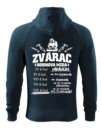 Hodinová mzda zvárač