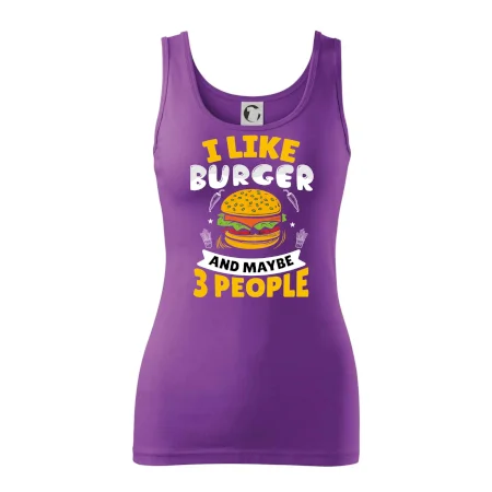 I like burger and maybe 3 people