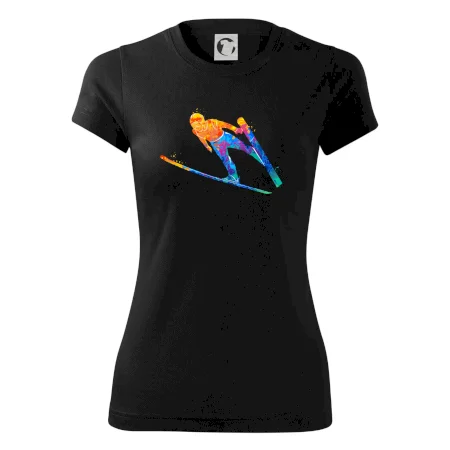 Skokan na lyžiach splash