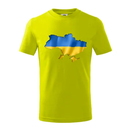 Ukrajina vlajka mapa