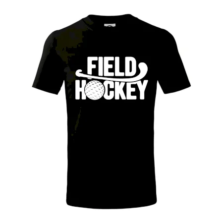 Field hockey loptička a nápis