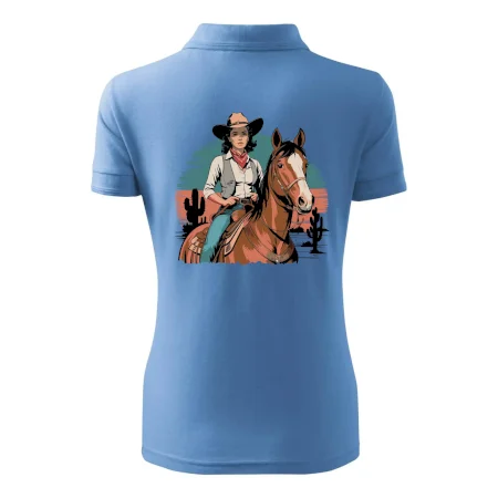 Cowgirl vintage na koni