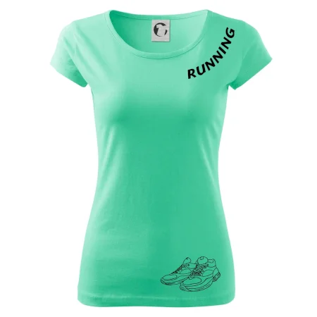 Running nápis šikmo