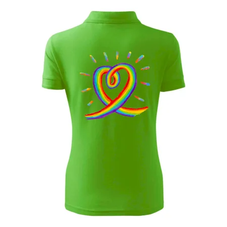 Srdce pride dúha kreslená