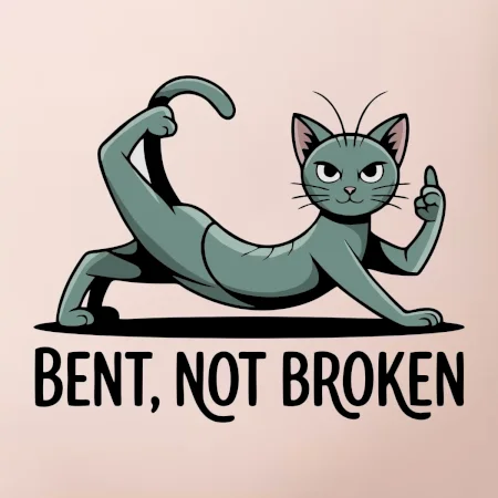 Bent, not broken zelená kočka