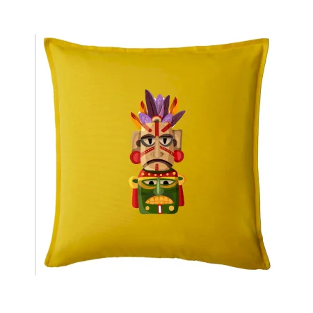 Mayová maska s perím