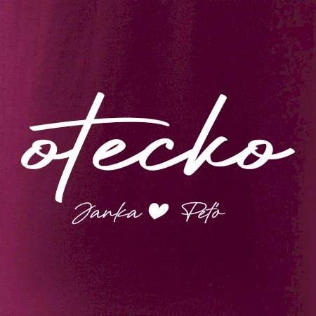 Otecko - tričko s menami deti