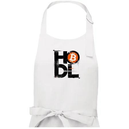 Hodl velký nápis a logo BTC