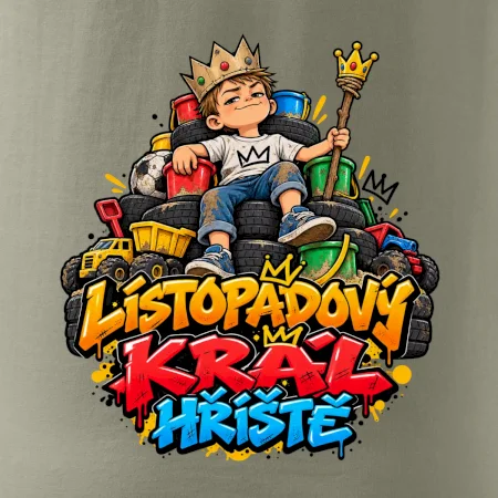 Novembrový kráľ detského ihriska na tróne
