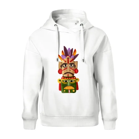 Mayová maska s perím