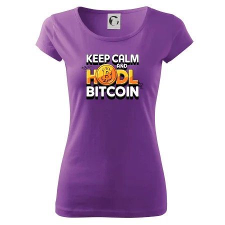 3D nápis Keep Calm and HODL Bitcoin