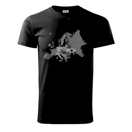 Mapa Európy - srdce v Ukrajine