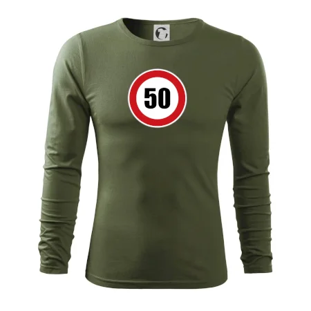 Dopravná značka - obmedzenie rýchlosti 50