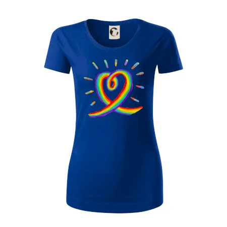 Srdce pride dúha kreslená